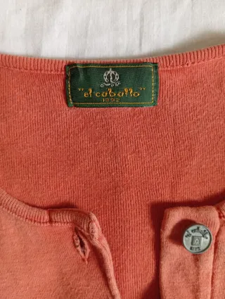 Camiseta El Caballo Manga Larga Naranja
