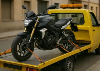 Grúa portacoches y portamotos