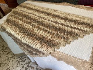 manton chal de ganchillo crochet hecha a mano