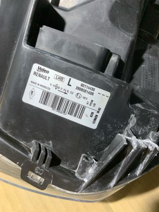 Faro Dacia Sandero II y Logan II Izq. 260608143R.