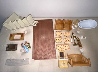 Casa de muñecas con muebles