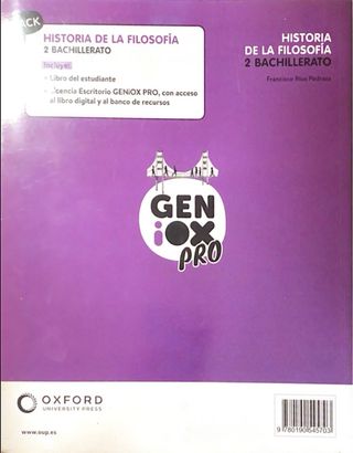 Historia de la Filosofía 2º Bachillerato. Libro...
