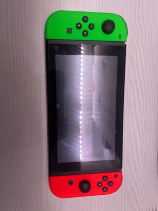 Nintendo Switch y estuchera para guardarla y cable