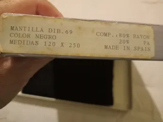 Mantilla fallera encaje negro