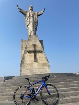 Bicicleta de carretera BH azul Quartz talla M