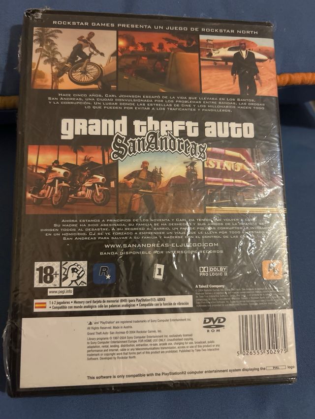 Grand Theft Auto: San Andreas PS2 Precintado