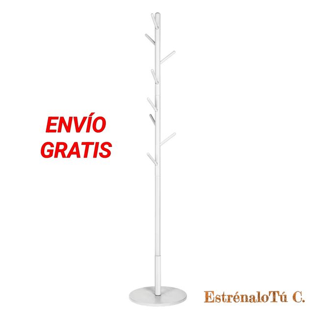 Appendiabiti in legno bianco