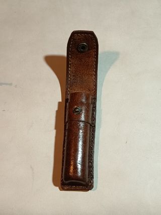 Fodero cuoio rigido Opinel N°8,Nuovo artigianale.