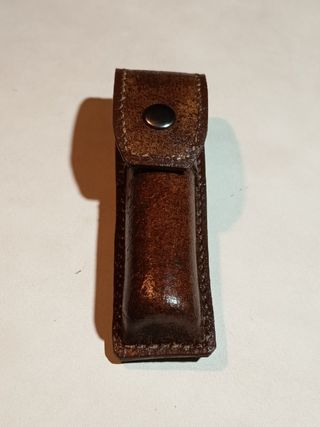 Fodero cuoio rigido Opinel N°8,Nuovo artigianale.