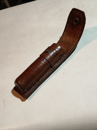 Fodero cuoio rigido Opinel N°8,Nuovo artigianale.