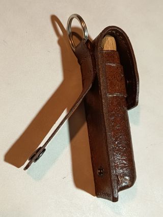 Fodero cuoio rigido Opinel N°8,Nuovo artigianale.