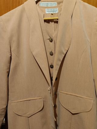 Traje 2 piezas Elisa Rivero Años 80. Vintage.
