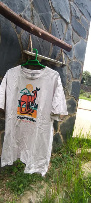 Camiseta Cervélo Beige Canguro