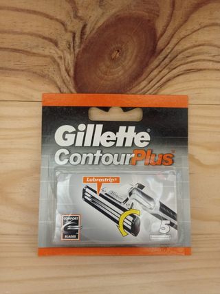4 cajas Gillette Contour Plus , Pack 20 Recambios