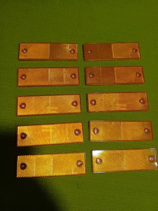Catadióptricos Naranja Rectangulares (Pack 10)