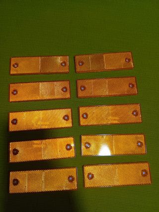 Catadióptricos Naranja Rectangulares (Pack 10)