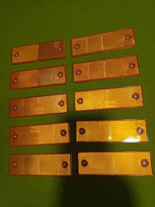 Catadióptricos Naranja Rectangulares (Pack 10)