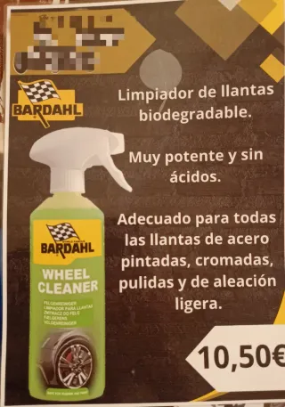 BARDAHL LIMPIADOR DE LLANTAS WHEEL CLEANER 500ml