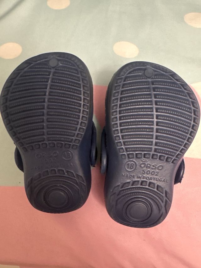 Cangrejeras azul marino Talla 18