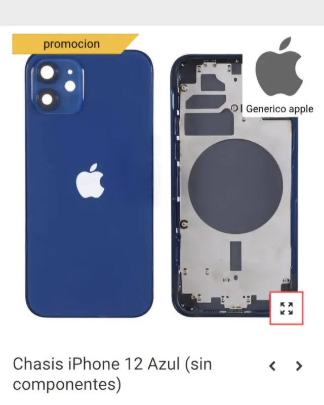 Chasis iPhone 12 Azul (sin componentes)