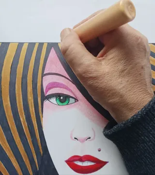Dibujos a mano de mujeres con sombreros