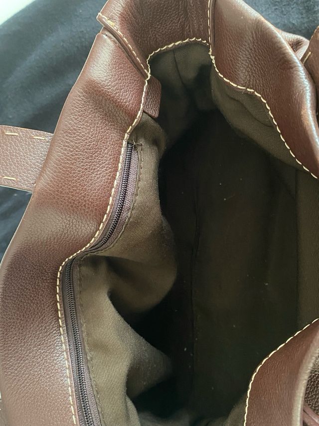 Bolso Purificación García Piel Marrón