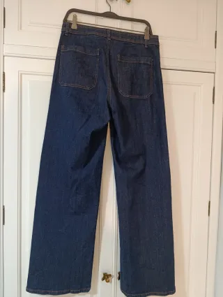 Pantalón vaquero recto talle alto