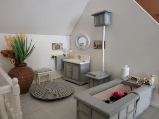 Casa de muñecas estilo victoriano