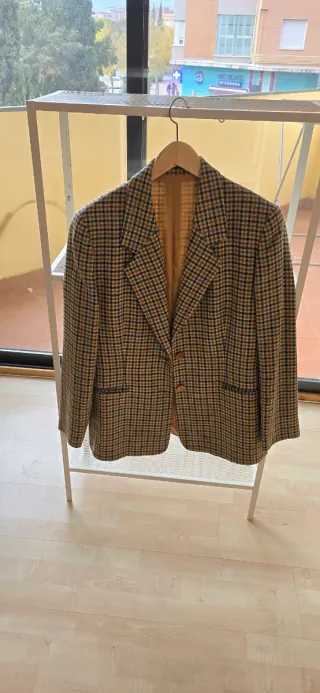 Americana de cuadros hombre