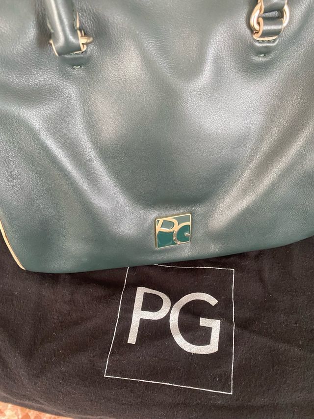 Bolso Purificación García Verde Piel