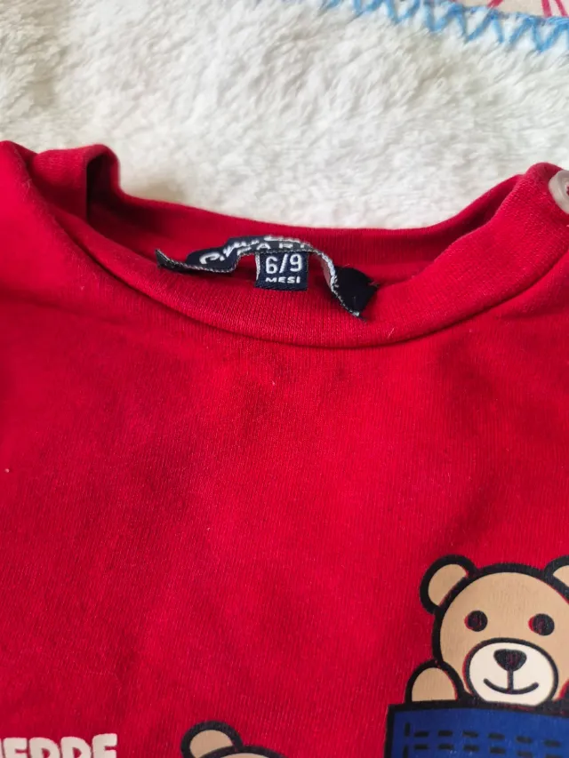 Set completo neonato + pigiamino ciniglia 6/9 mesi