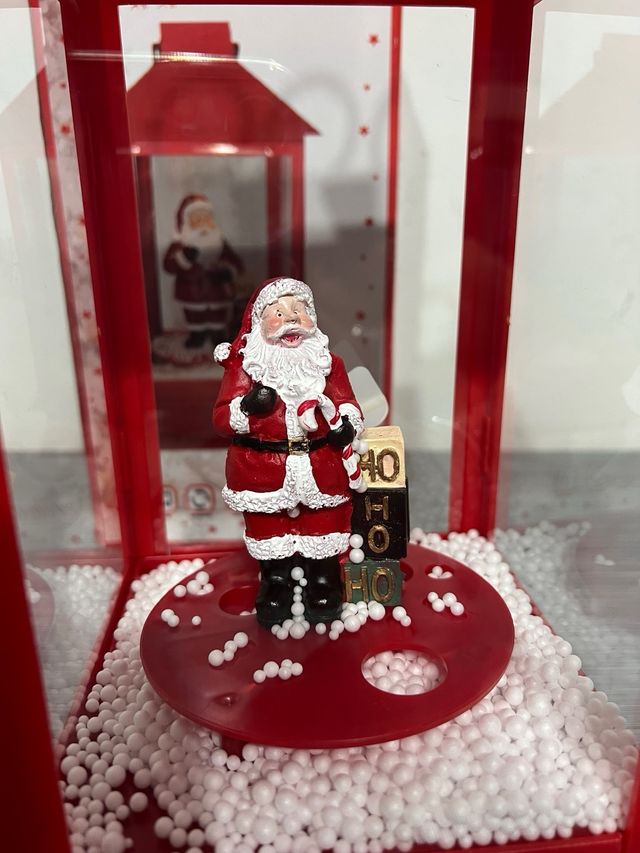 Lanterna Babbo Natale con Neve e Musiche