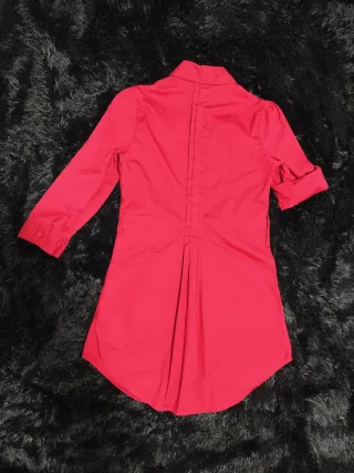 Vestido camisero rojo 