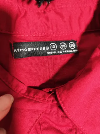 Vestido camisero rojo 
