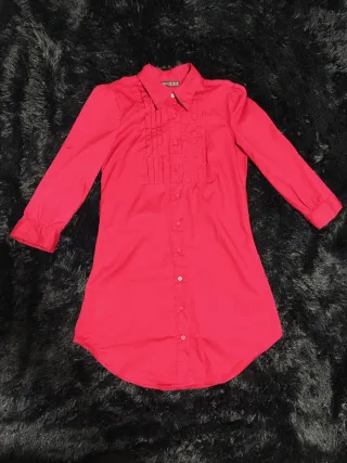 Vestido camisero rojo 