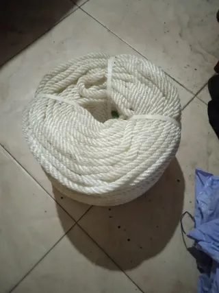 4 rollos de cuerda blanca 100m