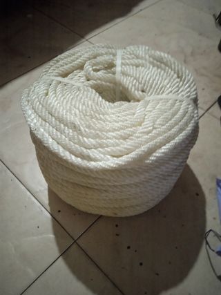 4 rollos de cuerda blanca 100m