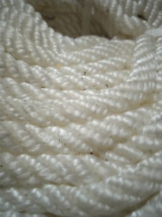 4 rollos de cuerda blanca 100m