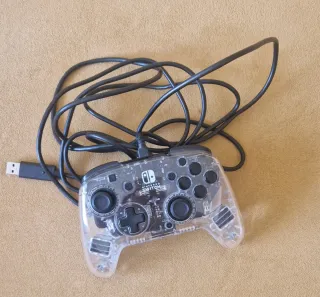 Mando Nintendo Switch Transparente USB