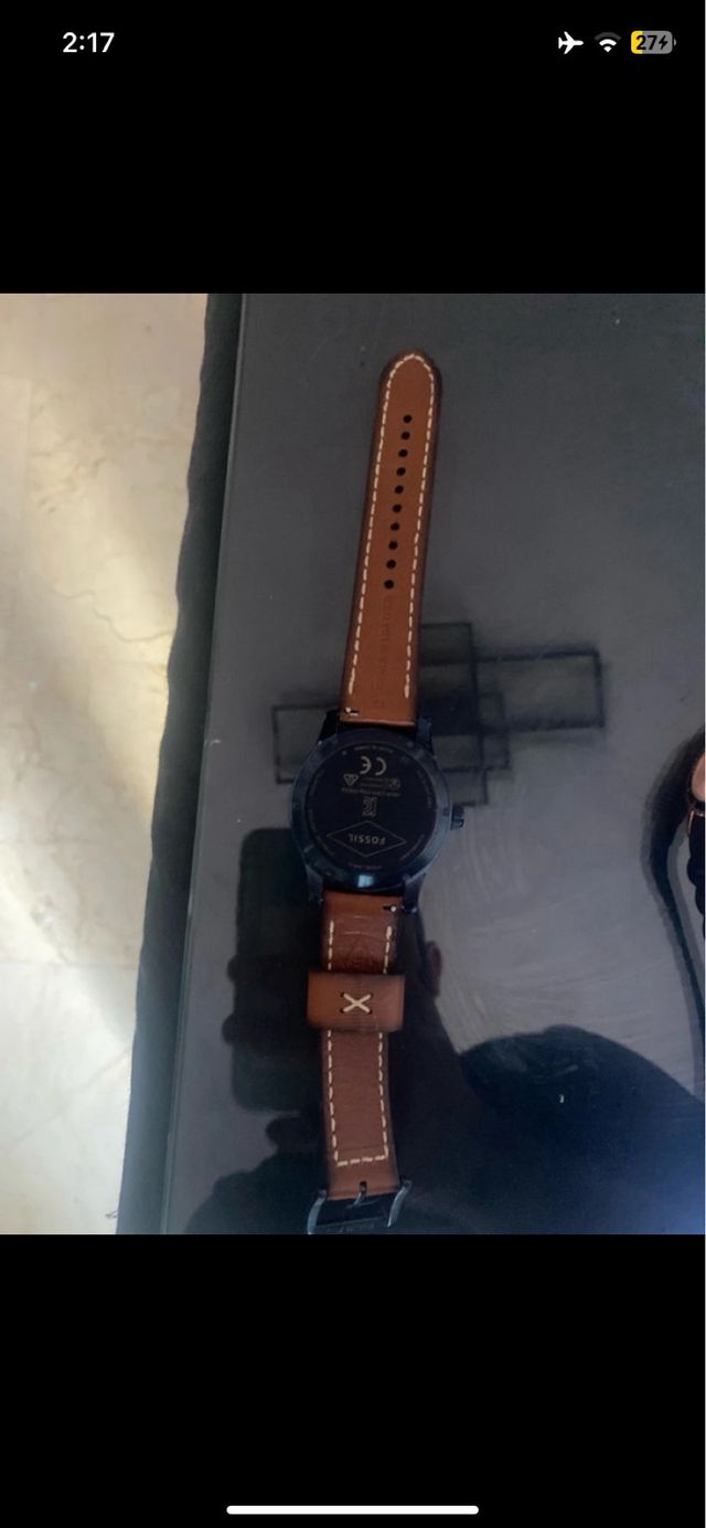 Reloj Inteligente Negro y Marrón