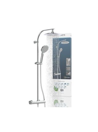 Ducha termostática cromada