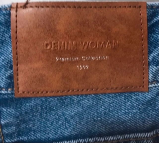 Pantalón Mom Fit Lefties Mujer Azul