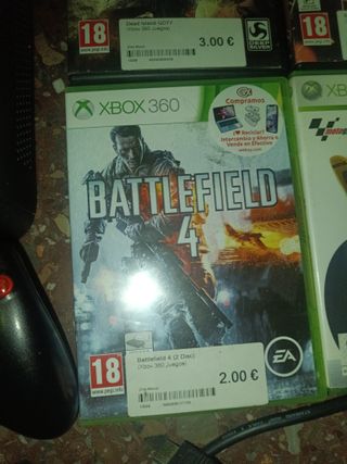 Xbox 360 con 7 juegos y 2 mandos