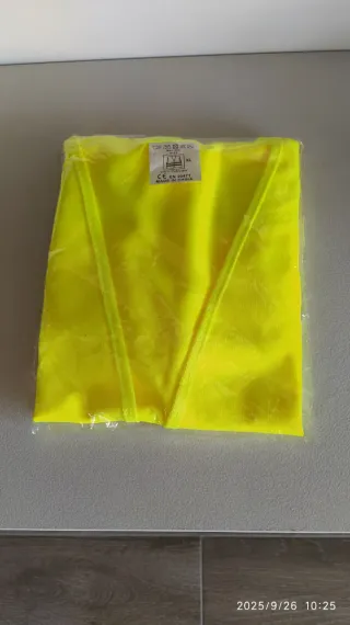 Chaleco de seguridad amarillo talla XL