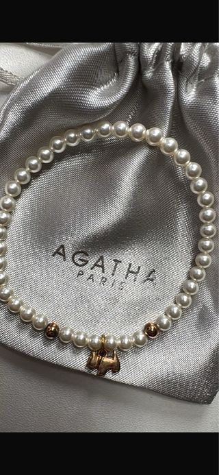Pulsera Agatha Paris perlas y charm