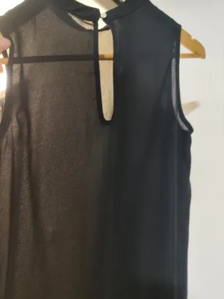 Camisa de gasa sin mangas