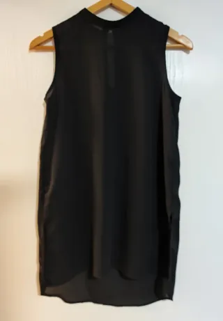 Camisa de gasa sin mangas