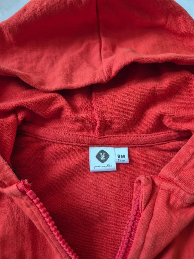 Due felpe neonato 9/12 mesi, 76cm