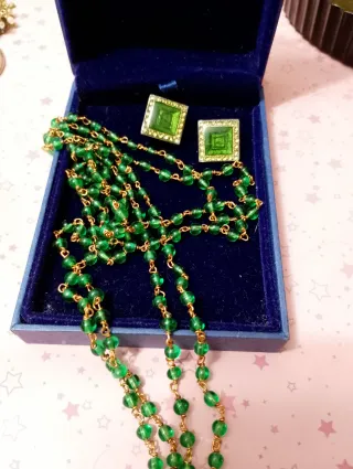 Parure vintage: 2 collane e orecchini
