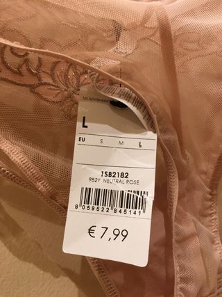 Conjunto lencería Tezenis nuevo sin estrenar